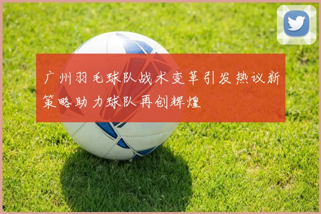 广州羽毛球队战术变革引发热议新策略助力球队再创辉煌
